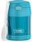 THERMOS FUNTAINER - Tarro de acero inoxidable aislado al vacío para alimentos para niños con cuchara, color verde azulado