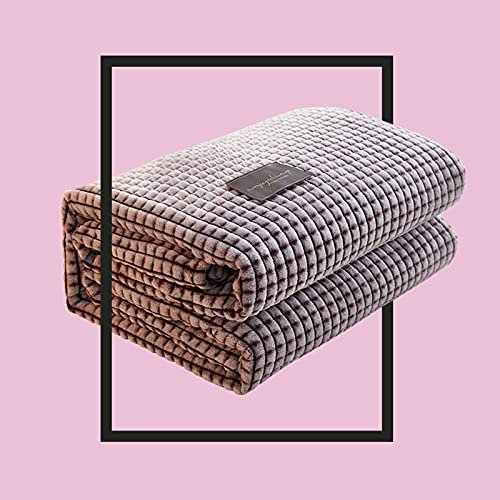 Zoomlie Weiche Flanell-Decken, warme Wende-Fleecedecke, Überwürfe hautfreundliche glatte Decken für Sofas/Schlafzimmer/Hotels/Camping (Stil 5,120 x 200 cm)