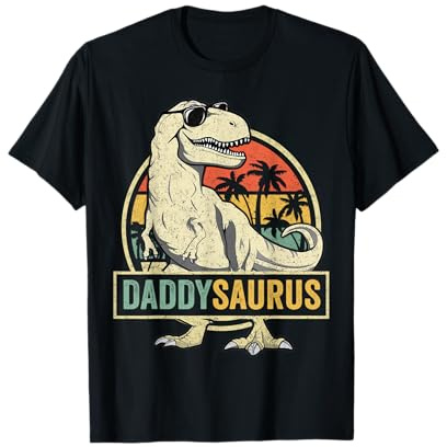 Daddysaurus T-Shirt Dad Fathers Day Gift T rex Dinosaurier Tee T-Shirt