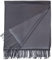 Warmer Schal Damen Weich, Damen Schal Kaschmir Scarf Grau Doppelte Einfarbige Quaste Halstuch 200x70CM Winter