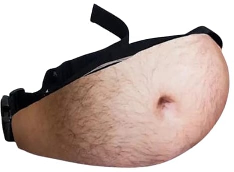 Jadeshay Bauchtasche Bauch, Bauch Gürteltasche, Bierbauchtasche, Bauchtasche Herren, 3D-Druck Lustige Bauchtasche Gefälschter Bauch, Multifunktionale Gürteltasche, Herren Lustige Bauch Hüfttaschen