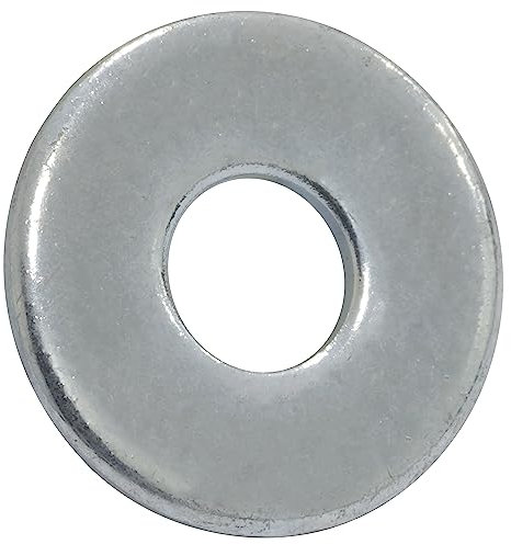 AERZETIX - C67594 - Lot de 100 Rondelles plates larges M4 DIN 9021 - en acier zingué - constructions en bois assemblage boulonnerie vis écrou serrage étanchéité fixation mécanique