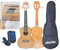 Alp-Gold Ukulele Konzert Premium Esche mit Tasche, Lehrbuch und Stimmgerät aus Südtirol/Italien