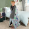 OHS Gewichtsdecke 3kg Dino, Schwere Decke 100 x 150 cm 3kg(6.6lb) Gewichtsdecke Erwachsene Grau Weighted Blanket - (Haftungsausschluss: Nur für Kinder ab 3 Jahren geeignet)