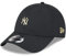 New Era NY-Logo Kappe Baseball New York Yankees 9Forty Basecap schwarz Gold verstellbar Strapback Fanaccessoire - One-Size