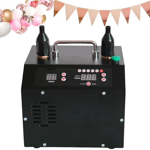 XLTEAM Electric Air Balloon Pump, 1400W Dual Nozzle Air Balloon Pump Blower, Professional Electric Balloon Pump, with Timed Quantitative Function, for Party Events Decoration