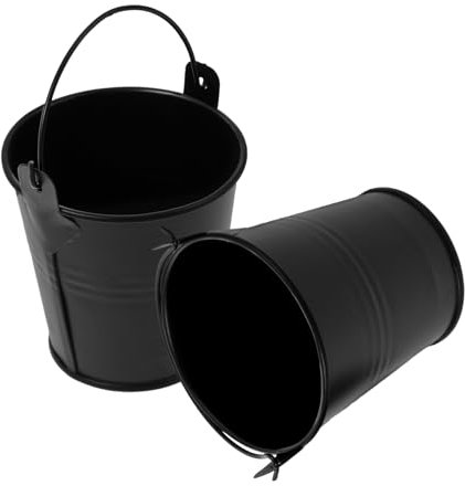 BESPORTBLE 2piezas Cubo De Grasa para Barbacoa Contenedor De Aceite para Parrilla Cubos De Metal Reutilizables para Grasa De Parrilla