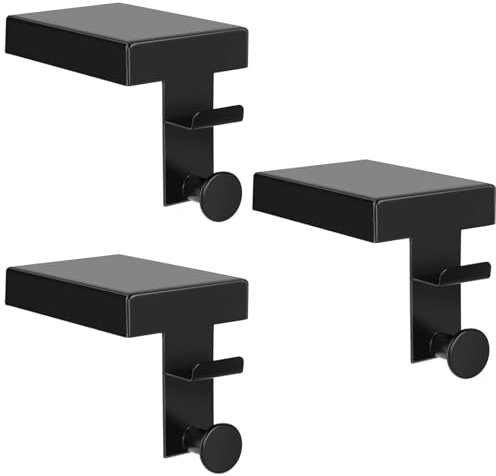 3pcs Christmas Black Round Stocking Holders Sturdy Stocking Hangers 3D Anti-Slip Low Profile Christmas Stocking Holders for Farmhouse Fireplace TV Stand Xmas Decorations Supplies