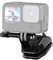 Clip per parabrezza moto per GoPro Hero 12 11 10 9 8 7 6 5 4 DJI OSMO 3 Pocket Insta 360 X4 X3 X2 Action Camera Smart Phone, morsetto in lega di alluminio Go-Pro Mount