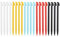 SG Store 20 Stylets Lot de pour écran Tactile de Manette de Jeu Compatibles avec Nintendo Wii U 98,2 X 8,4 Mm Stylo Numérique pour Manette de Jeu Pointeur Bleu/Jaune/Noir/Rouge/Blanc