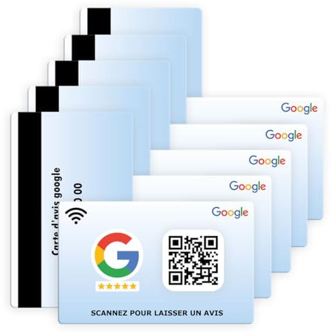 Mapa de Google Comentarios - NFC y Código QR - Recopilar Opiniones de los clientes en un escaneo, Formato de tarjeta de visita, Para empresas y negocios (5)