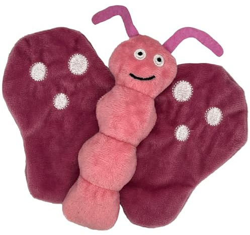 Aumüller Katzenspielzeug Schmetterling Viola - Plüschtier zum Schmusen mit Katzenminze