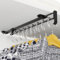 Reixuier Tringle de Penderie Extensible,Porte-Cintre Coulissant,Tringle Coulissante Placard RéGlable Longueur 35-61 CM cm CM,pour Les Armoires et Les Zones de Rangement (35 CM)