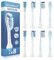 8er Ersatzbürsten von demirdental passend für Philips Sonicare Ersatzbürsten C3 Premium Plaque Defence Standard Schallzahnbürstenköpfe, entspricht HX9044, kompatible Ersatzbürsten, Weiß