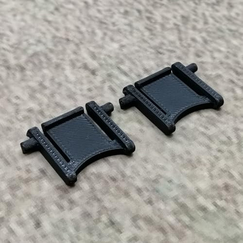 ULEIVA 1 paire (2 pièces) de pieds de clavier de rechange noirs compatibles avec Razer Lycosa Clavier de rechange Support de clavier Pieds Keybord
