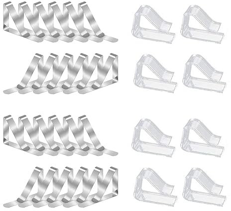 Lot de 16/32 attaches de nappe robustes multifonctionnelles