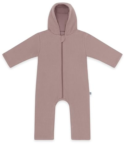 emma & noah Overall Baby, Mitwachsend, Baby Anzug mit Kapuze, Umschlagbare Beine und Ärmel, Wattiert und Gefüttert, Weich und Warm, Ideal für Herbst, Winter und Frühling