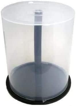 5 x 100 Empty CD DVD Cakebox Storage Tub Plastic Case for DVD CD Bluray Discs Spindle cake box (Holds 500 discs) RIVERMEDIA