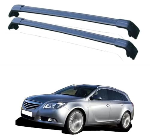 EQLIFD 2PCS Auto Aluminium Relingträger Dachträger, für Opel Insignia 5-dr 2008-2014 Gepäckträger Dachboxen Fahrradträger Dachgepäckträger Car Zubehör,B