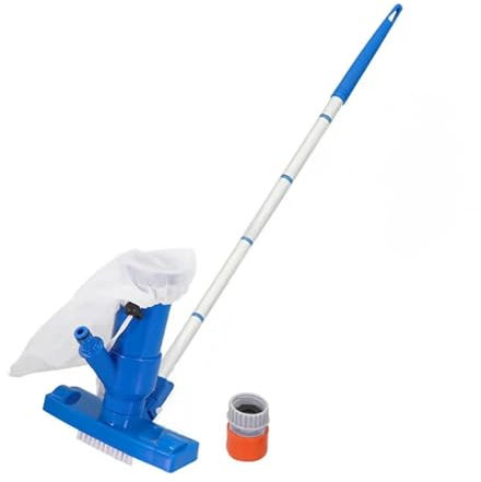TIEOAXFT Aspirapolvere for Piscina, pulitore subacqueo, aspirapolvere Portatile a Getto for Piscine Fuori Terra, da collegare al Tubo da Giardino