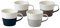 Royal Doulton 40032934 Coffee Studio Mug Small (270ml) Mixed Set of 4 Multi, Porcelain