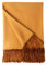 BOURINA Herringbone Throw Blanket Two Tone?Faux Cashmere Lightweight Soft Cozy Couch Bed Chair Fringe Sofa Throw Blankets 125 x 152cm,Gold