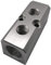 2 Way Pneumatic Manifold Air Distribution Block, G1/2 Supply Port, G1/4-Inch Output Port, Aluminum Alloy