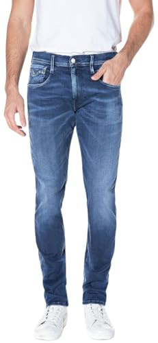 Replay Herren Jeans Anbass Slim-Fit mit Power Stretch