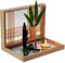 F&G Supplies Delightful tranquil Yoga Zen Garden Set with wooden frame, tea light holder and Yoga sculpture - set includes sand, rake and foliage for your own creative touch!