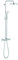 GROHE New Tempesta 26811000 Système de douche avec thermostat pour montage mural Chromé