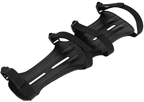 Tiiyee Leather Archery Arm Guard Protector, Medievall Wrist Bracers Protector with Adjustable Straps Hand Covers Armguard for Recurve Bow Shooting Practice Hunting Accessories Youth Adults