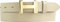 BELTINGER Damen-Gürtel HANNA aus Vollrindleder 3 cm | Schmaler Ledergürtel für Damen 30mm | Gold glänzend | Beige 115cm