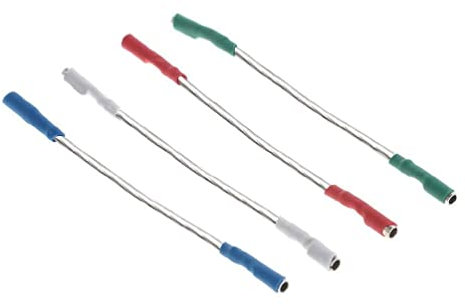 4 Stück/Packung, silberfarbene Leitungen, 40 mm, für 1,2–1,3 mm Plattenspieler, Phono, Headshell, Plattenspieler, Headshell Technica