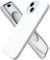 ORNARTO Compatible with iPhone 15 Case 6.1, Slim Liquid Silicone 3 Layers Full Covered Soft Gel Rubber 15 iPhone Case Cover 6.1 inch-White