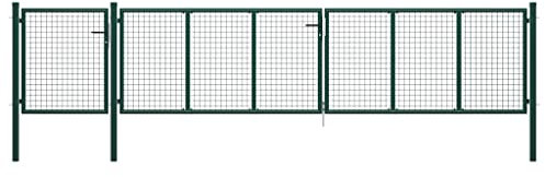 DIGBYS Garden Gate Steel 500x100 cm Green