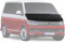 Haubenbra Steinschlagschutz Kompatibel mit VW T6 T6.1 2015-2022 Schwarz Haubenabdeckung Auto Bonnet Bra NAPPA Leder - Schwarz