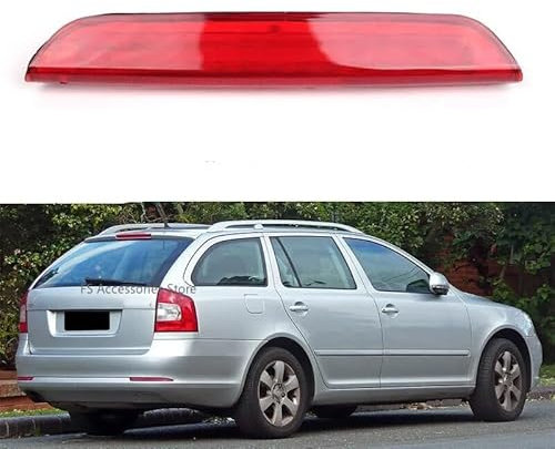 Dritte Bremsleuchte,Bremslicht Rotes hinteres mittleres hochgestelltes drittes Bremslicht, Bremsleuchte 1Z9945097C. Passend for Skoda Octavia Mk2 Kombi 2004–2013, 1Z9945097.