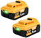 2 Pack 8000mAh Batteries Replacement for Dewalt XR Battery DCB184 DCB200 DCB180 DCB182 DCB101 DCB107 DCB112 DCB105 DCB115 DCB203 Applicable to Cordless Power Tools Batteries with LED Indicator