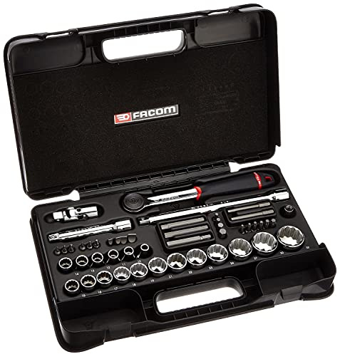 FACOM S.850 Series S.850 1/2 Metric 12-Point Sockets Set, 48-Piece