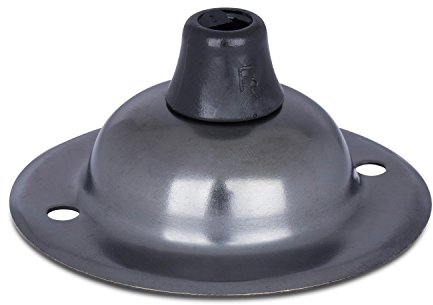 Abdeckplatte für Lampe, Deckenplatte aus Messing: Bronze Antik Finish inkl. Zugentlastung aus Kunststoff