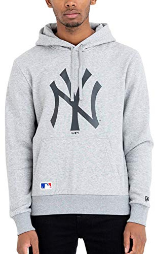 New Era Herren Hoodie Team Logo, Grau, XL EU