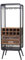 Mendler Weinregal HWC-C91, Flaschenregal Barschrank Weinständer für 10 Flaschen, Tanne Holz Vintage 157x57x38cm
