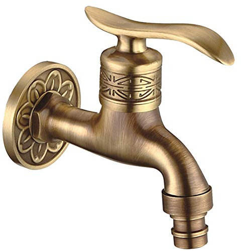 Robinet mural en laiton à eau froide robinet pour salle de bain, piscine, machine à laver, robinets de jardin