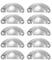 Yetaha 10PCS Silver Cupboard Handles, Half Moon Drawer Shell Pull Handles, Vintage Antique Kitchen Wardrobe Pulls Furniture Knob for Cabinet Dresser Door, 65mm Hole Centre (Chromium White)