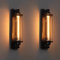 FRIDEKO HOME 2 x Modern Industrielle Metall Rohr Retro Wandlampe Deckleuchte,Vintage Retrolampe 17,72 Höhe Wandleuchte Water Pipes Steampunk Design Querflöte-Art Beleuchtung für Innen Haus Deko