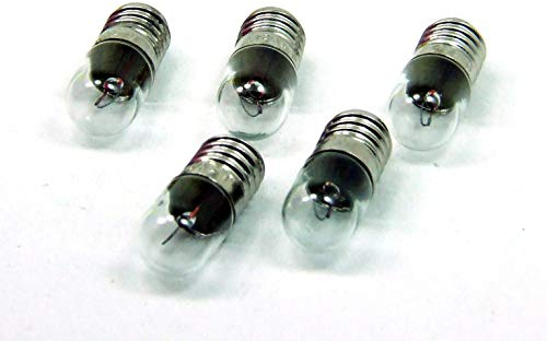 POPESQ® 5 Stk. x Glühlampe E10 Lichtbirne 6V 300mA 2W #A3742