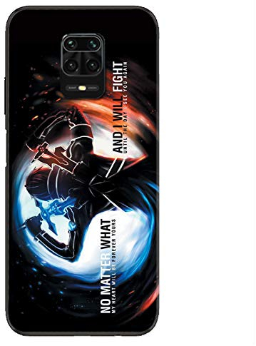 Cokitec Schutzhülle für Xiaomi Redmi Note 9S / 9 Pro Manga SAO Sword Art Online Fight