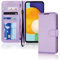 TECHGEAR Galaxy A52 / A52s 5G Leather Wallet Case, Flip Protective Case Cover with Wallet Card Holder, Stand and Wrist Strap - Violet PU Leather with Magnetic Closure Designed For Samsung A52, A52s 5G