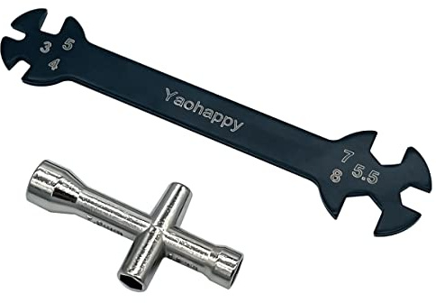 RC Car Key Multifunction Key Turnbuckle Key with Cross Key for RC Car Repair Work
