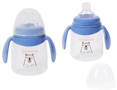 Badabulle Lot de 2 tasses pour enfant 180ml, anti-fuite, 0m+